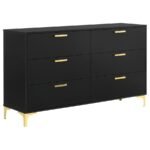 KENDALL 5-PIECE QUEEN BEDROOM SET BLACK - Image 7