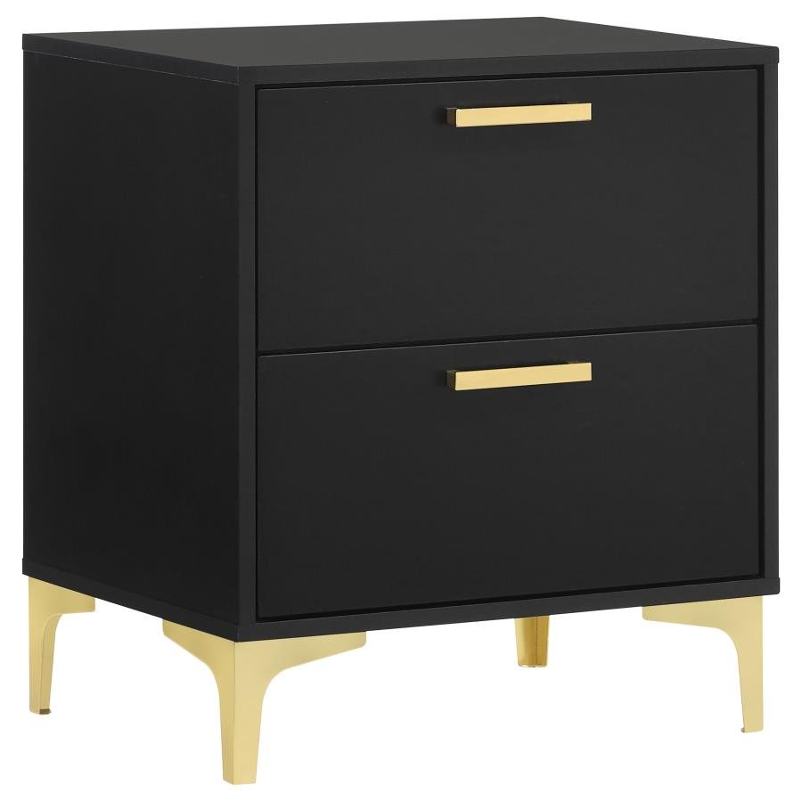224452_02x900.jpg KENDALL 2-DRAWER NIGHTSTAND BLACK - Image 1