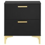 KENDALL 2-DRAWER NIGHTSTAND BLACK - Image 3