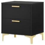 KENDALL 2-DRAWER NIGHTSTAND BLACK - Image 4