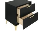 KENDALL 2-DRAWER NIGHTSTAND BLACK - Image 10
