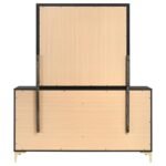 KENDALL 6-DRAWER DRESSER WITH MIRROR BLACK - Image 7