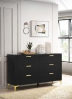 KENDALL 6-DRAWER DRESSER BLACK - Image 2