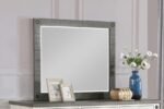 LILITH DRESSER MIRROR DISTRESSED GREY - Image 2