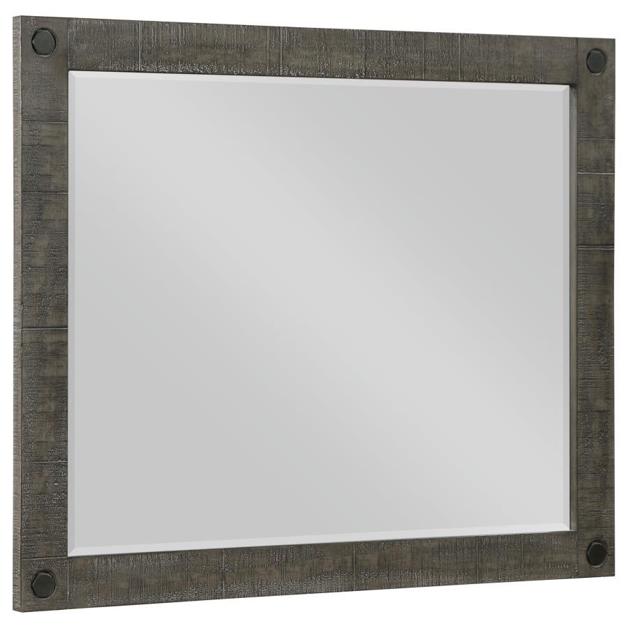 224474_02x900.jpg LILITH DRESSER MIRROR DISTRESSED GREY - Image 1