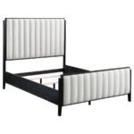 BROOKMEAD 5-PIECE UPHOLSTERED QUEEN BEDROOM SET BLACK - Image 3