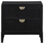BROOKMEAD 2-DRAWER NIGHTSTAND BLACK - Image 3