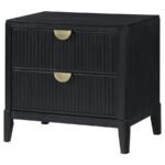 BROOKMEAD 2-DRAWER NIGHTSTAND BLACK - Image 4