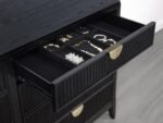 BROOKMEAD 8-DRAWER DRESSER WITH MIRROR BLACK - Image 10