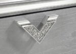 VERONICA 2-DRAWER NIGHTSTAND LIGHT SILVER - Image 11
