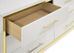 LUCIA 5-PIECE QUEEN BEDROOM SET BEIGE AND WHITE - Image 13
