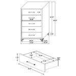 LUCIA 5-PIECE QUEEN BEDROOM SET BEIGE AND WHITE - Image 20