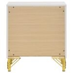 LUCIA 2-DRAWER NIGHTSTAND BEDSIDE TABLE WHITE - Image 7