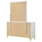 LUCIA 6-DRAWER DRESSER WITH MIRROR WHITE - Image 8