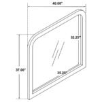 ANASTASIA DRESSER MIRROR PEARL WHITE - Image 4