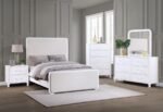 ANASTASIA DRESSER MIRROR PEARL WHITE - Image 5