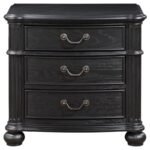 CELINA 3-DRAWER NIGHTSTAND BLACK - Image 3