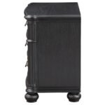 CELINA 3-DRAWER NIGHTSTAND BLACK - Image 5