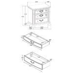 CELINA 3-DRAWER NIGHTSTAND BLACK - Image 13