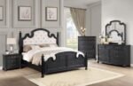 CELINA 3-DRAWER NIGHTSTAND BLACK - Image 14