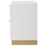 CARAWAY 2-DRAWER NIGHTSTAND WHITE - Image 5