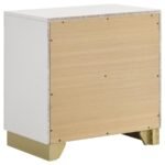 CARAWAY 2-DRAWER NIGHTSTAND WHITE - Image 6