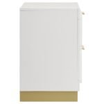 CARAWAY 2-DRAWER NIGHTSTAND WHITE - Image 9