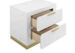 CARAWAY 2-DRAWER NIGHTSTAND WHITE - Image 10