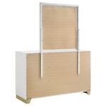 CARAWAY 6-DRAWER DRESSER WITH MIRROR WHITE - Image 6