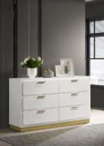 CARAWAY 6-DRAWER DRESSER WHITE - Image 2