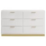 CARAWAY 6-DRAWER DRESSER WHITE - Image 3