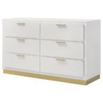 CARAWAY 6-DRAWER DRESSER WHITE - Image 4