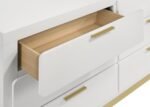 CARAWAY 6-DRAWER DRESSER WHITE - Image 10