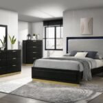 CARAWAY 5-PIECE QUEEN BEDROOM SET BLACK