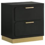 CARAWAY 5-PIECE QUEEN BEDROOM SET BLACK - Image 5