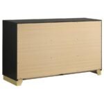 CARAWAY 5-PIECE QUEEN BEDROOM SET BLACK - Image 8