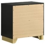 CARAWAY 2-DRAWER NIGHTSTAND BLACK - Image 6