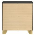 CARAWAY 2-DRAWER NIGHTSTAND BLACK - Image 7
