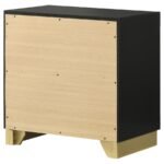 CARAWAY 2-DRAWER NIGHTSTAND BLACK - Image 8