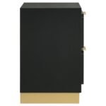 CARAWAY 2-DRAWER NIGHTSTAND BLACK - Image 9
