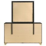 CARAWAY 6-DRAWER DRESSER WITH MIRROR BLACK - Image 7