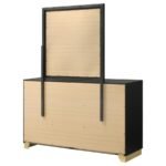 CARAWAY 6-DRAWER DRESSER WITH MIRROR BLACK - Image 8