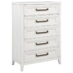 MARIELLE 5-PIECE QUEEN BEDROOM SET DISTRESSED WHITE - Image 11
