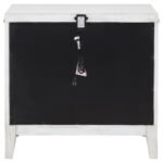 MARIELLE 2-DRAWER NIGHTSTAND BEDSIDE TABLE DISTRESSED WHITE - Image 7