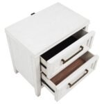 MARIELLE 2-DRAWER NIGHTSTAND BEDSIDE TABLE DISTRESSED WHITE - Image 11