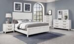 MARIELLE 2-DRAWER NIGHTSTAND BEDSIDE TABLE DISTRESSED WHITE - Image 15