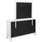 MARIELLE 6-DRAWER DRESSER WITH MIRROR DISTRESSED WHITE - Image 6