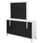 MARIELLE 6-DRAWER DRESSER WITH MIRROR DISTRESSED WHITE - Image 8
