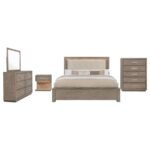 KENORA 5-PIECE QUEEN BEDROOM SET BARLEY BROWN - Image 2