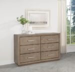 KENORA 6-DRAWER DRESSER BARLEY BROWN - Image 2
